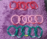 TLBDS-008/Beaded coloured combination of bracelets, anklets, earrings-set