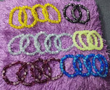 TLBDS-008/Beaded coloured combination of bracelets, anklets, earrings-set