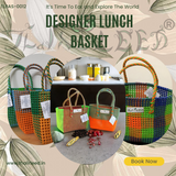 TLBAS-0012/ Handmade Luxury designer lunch basket for Multipurpose Activities
