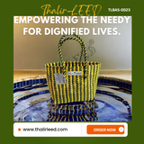 TLBAS-0023/Malligai-Straight line dual Colours Basket