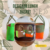 TLBAS-0012/ Handmade Luxury designer lunch basket for Multipurpose Activities
