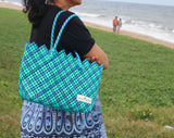 Elegantly Crafted Vangi cross-knot design basket -Code 0010