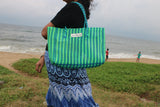TLBAS-0023/Malligai-Straight line dual Colours Basket