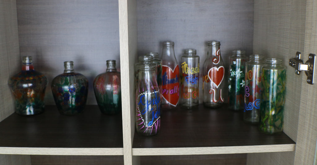 TLELI- DIY-Glass bottle painting for gift