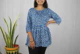 TLFAB-008c/Cruz Top/Peplum Kurti/Comfy Flair Top