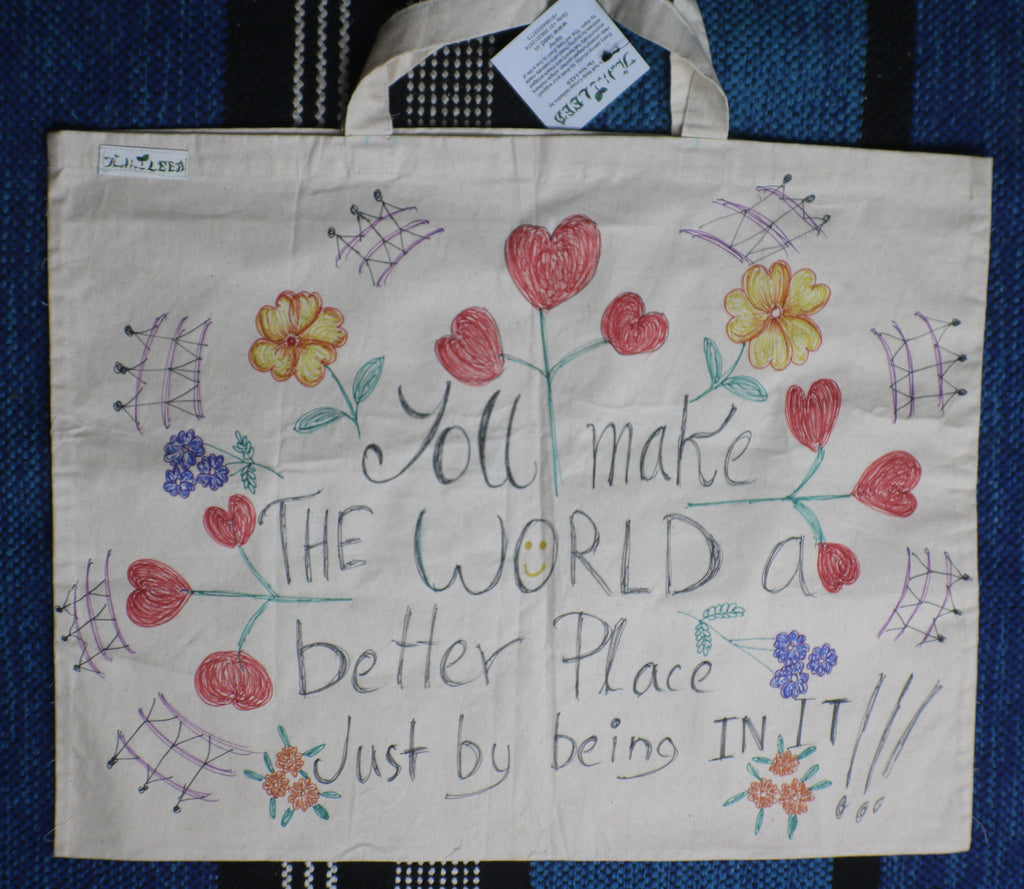 TLCB-004a/Thick Canvas Shopping Tote bag-w/wo painting