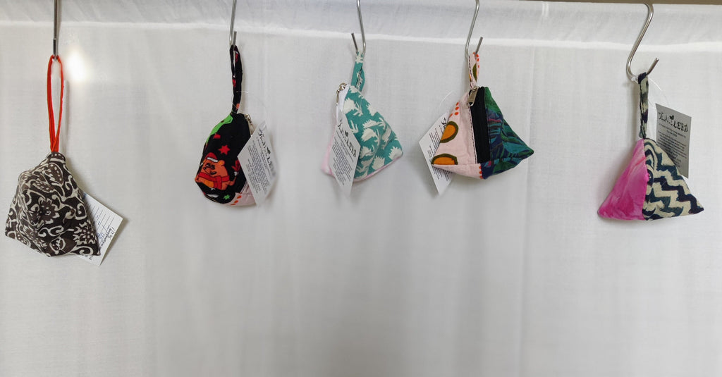 TLCB-003a/Mini Pouches in Batik printed