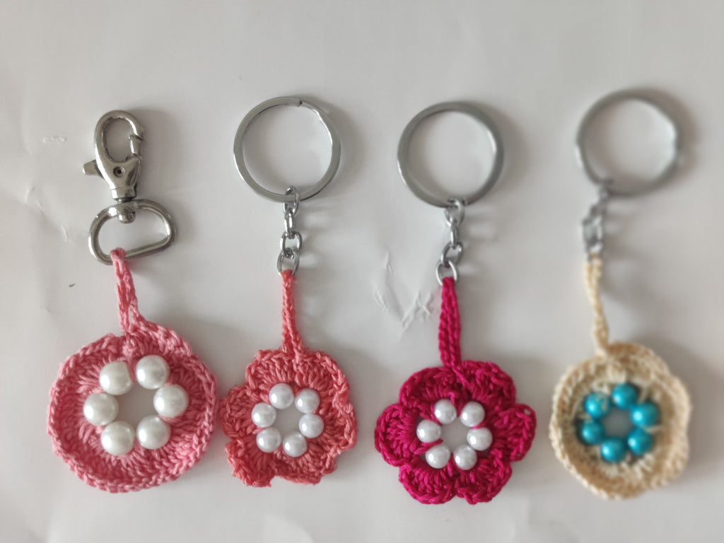TLSHY-004/Flower beaded keychains