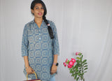 TLFAB-0010b/Sathya Ethnic/contrast neck with collar