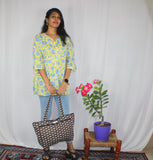 TLFAB-0012a/Gem Neck Kurti-M