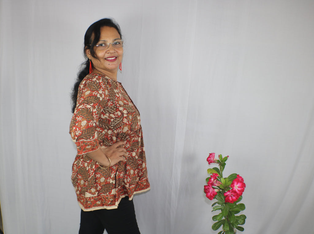 TLFAB-0014/Minu style/Short Kurti-M