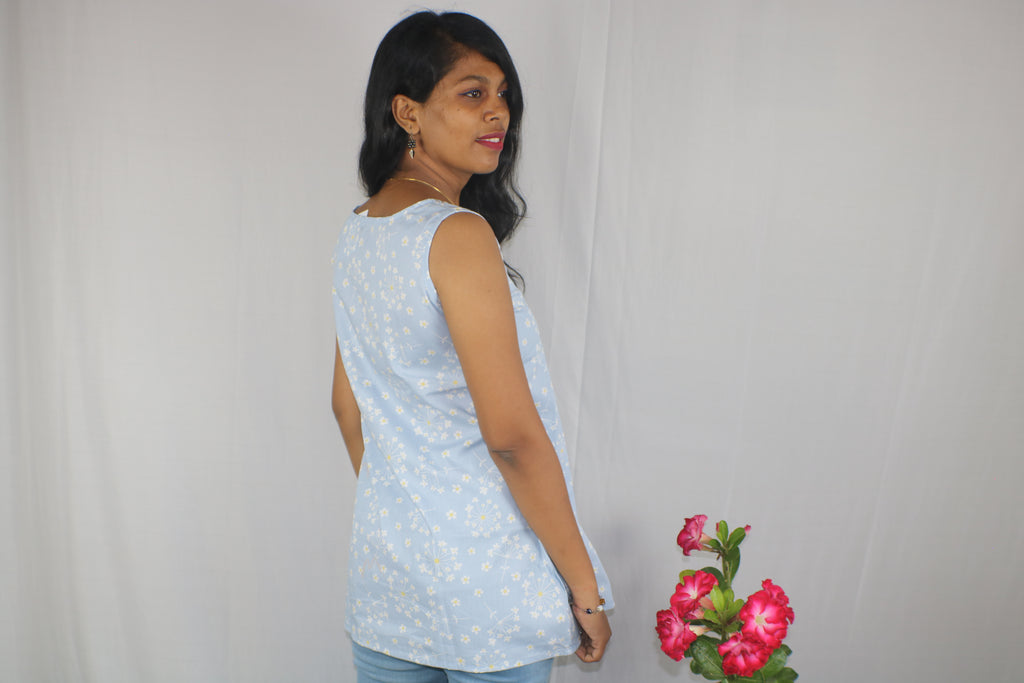 TLFABk-0006/Little flower/Short Kurtis