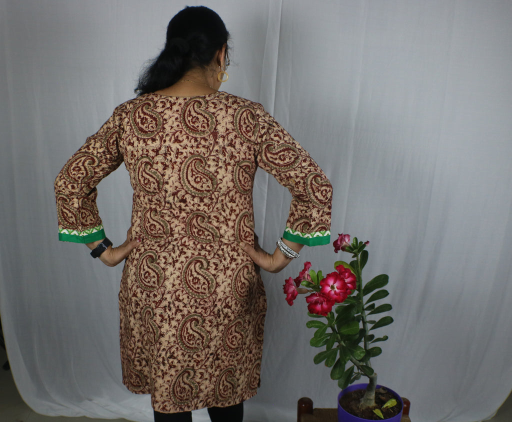 TLFABk-00011a/Kalamkari/Long Kurtis