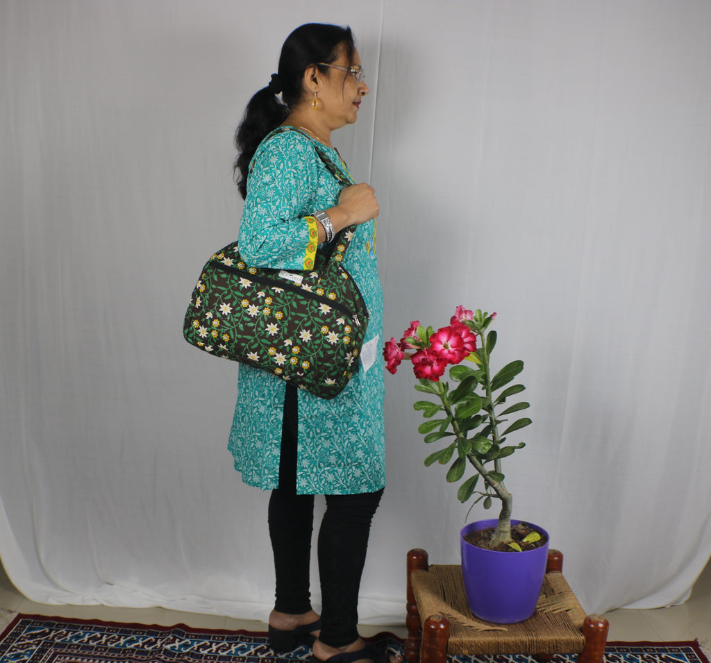 TLFABk-0004-Bird Flower Long Kurtis