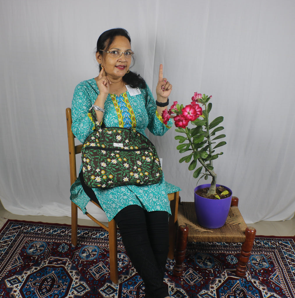 TLFABk-0004-Bird Flower Long Kurtis