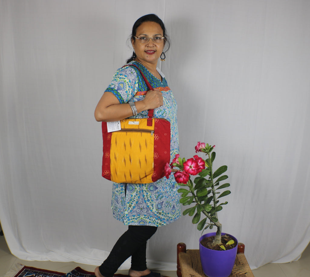 TLFABK-002/Blue Madhubani-Long kurti