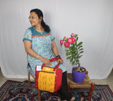 TLFABK-002/Blue Madhubani-Long kurti