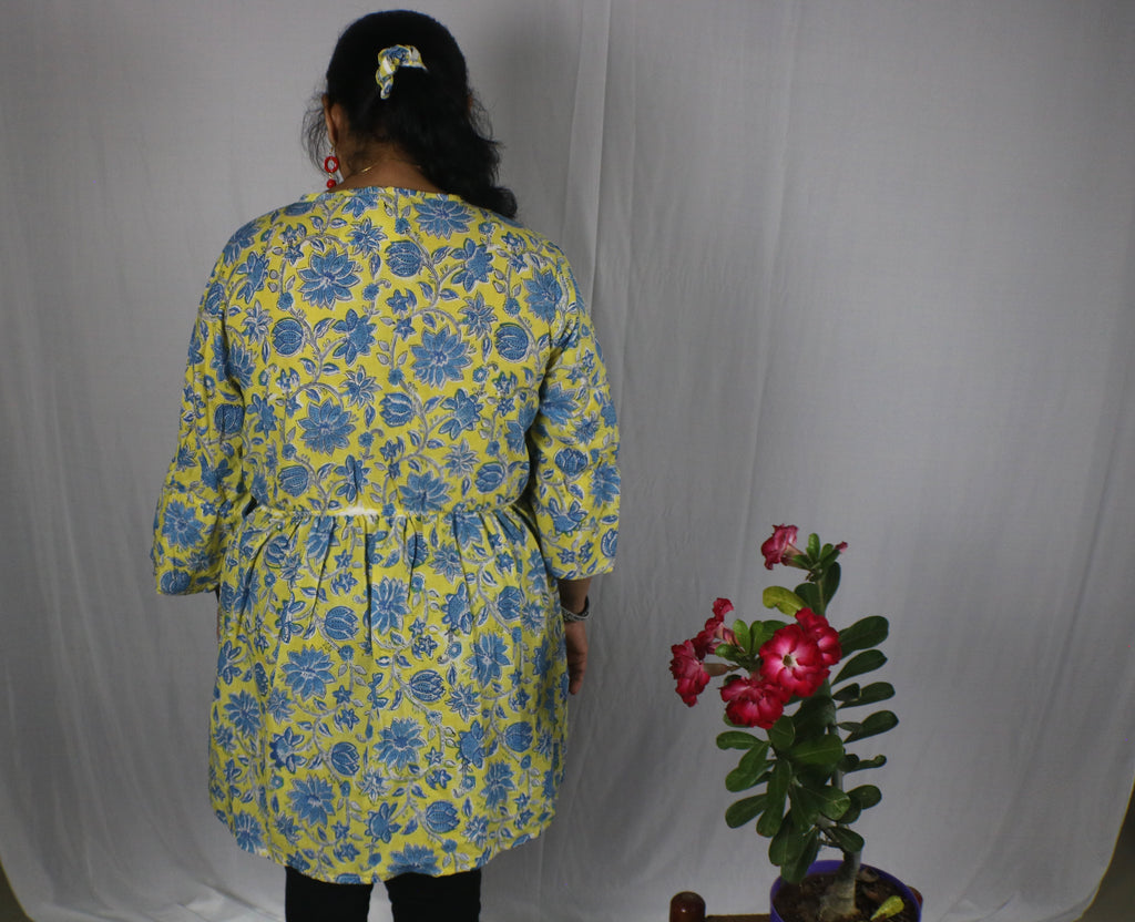 TLFAB-008c/Cruz Top/Peplum Kurti/Comfy Flair Top