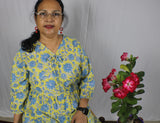 TLFAB-008c/Cruz Top/Peplum Kurti/Comfy Flair Top