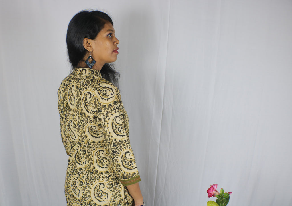 TLFABk-00011b/Kalamkari/Long Kurtis