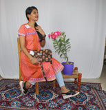 TLFABk-0003-Cotton Flower Print-Long Kurtis