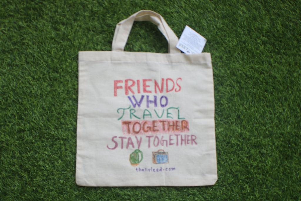 TLCB-005d/Cotton shopping Tote Bags-Hand Painted W/WO