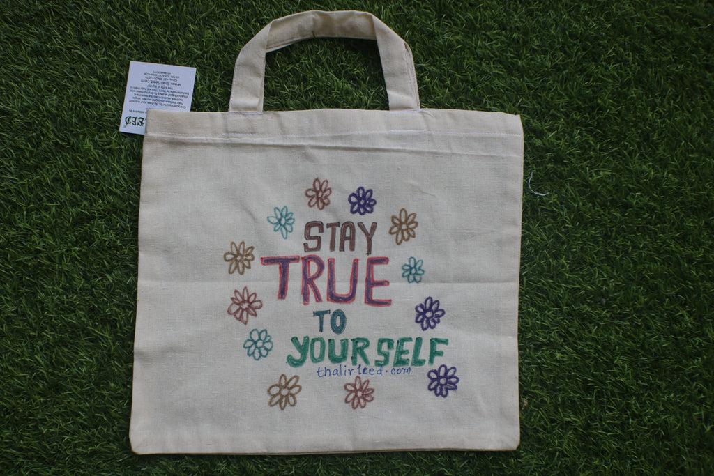 TLCB-005d/Cotton shopping Tote Bags-Hand Painted W/WO