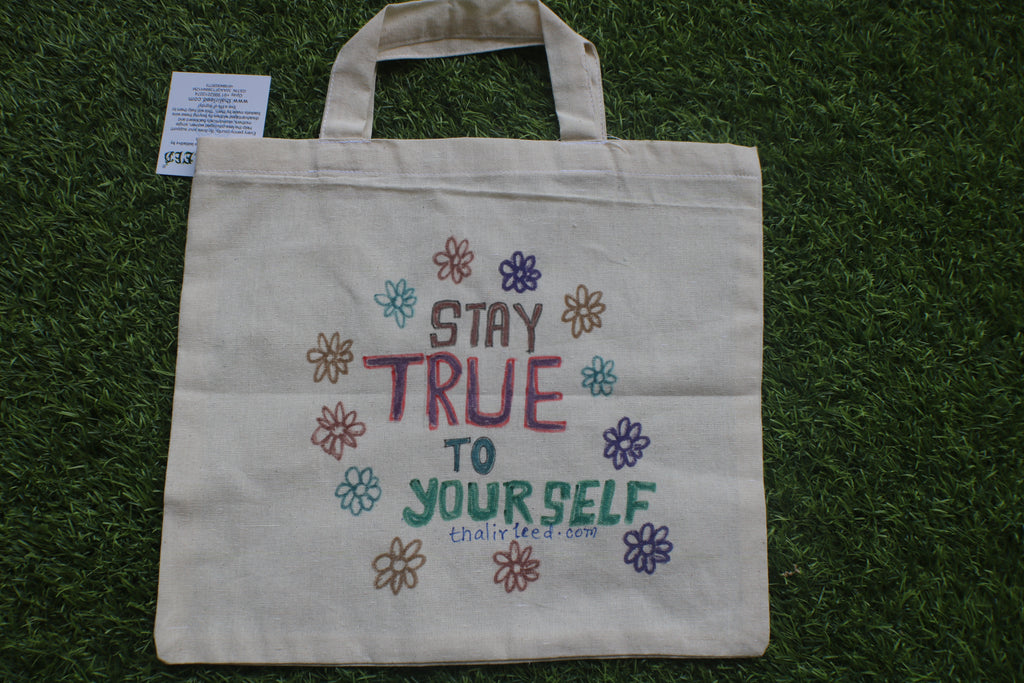 TLCB-005d/Cotton shopping Tote Bags-Hand Painted W/WO