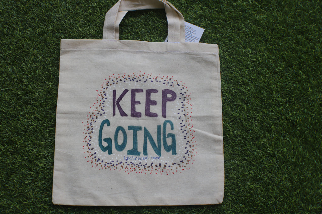 TLCB-005d/Cotton shopping Tote Bags-Hand Painted W/WO