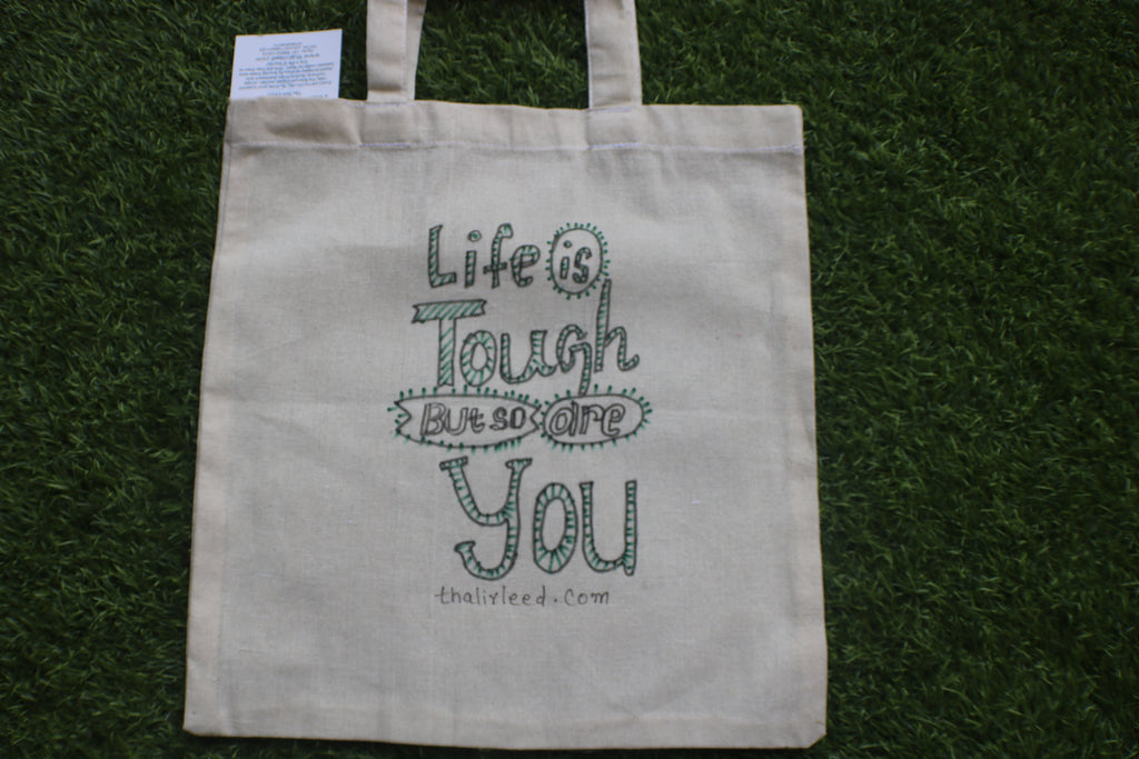 TLCB-005d/Cotton shopping Tote Bags-Hand Painted W/WO