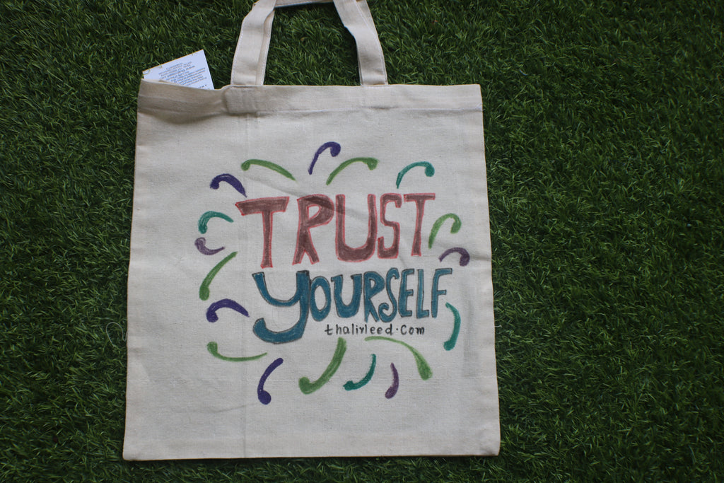 TLCB-005d/Cotton shopping Tote Bags-Hand Painted W/WO