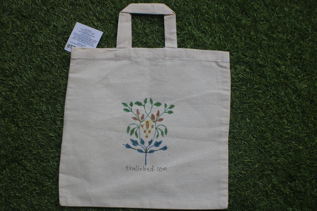 TLCB-005d/Cotton shopping Tote Bags-Hand Painted W/WO