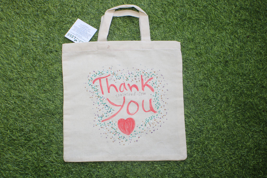 TLCB-005d/Cotton shopping Tote Bags-Hand Painted W/WO