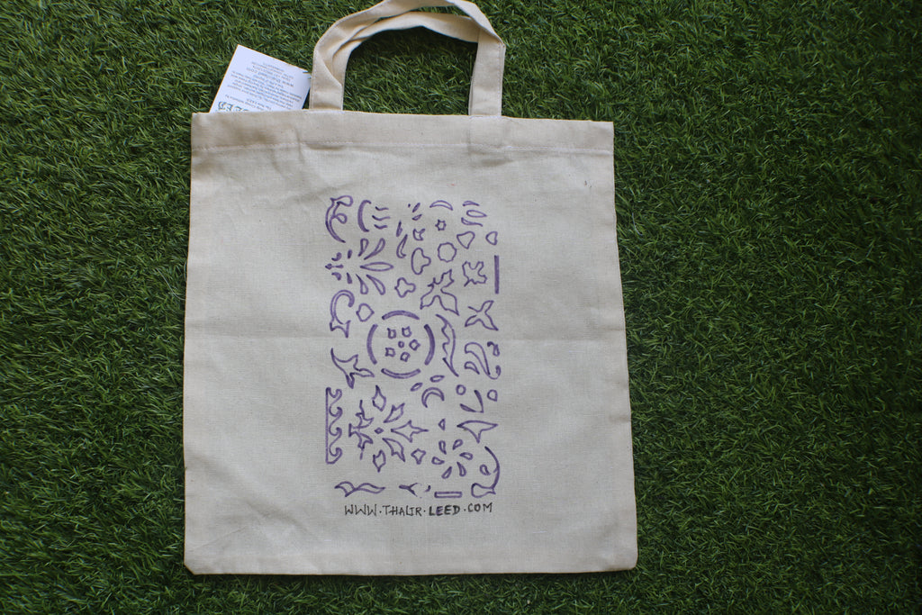 TLCB-005d/Cotton shopping Tote Bags-Hand Painted W/WO