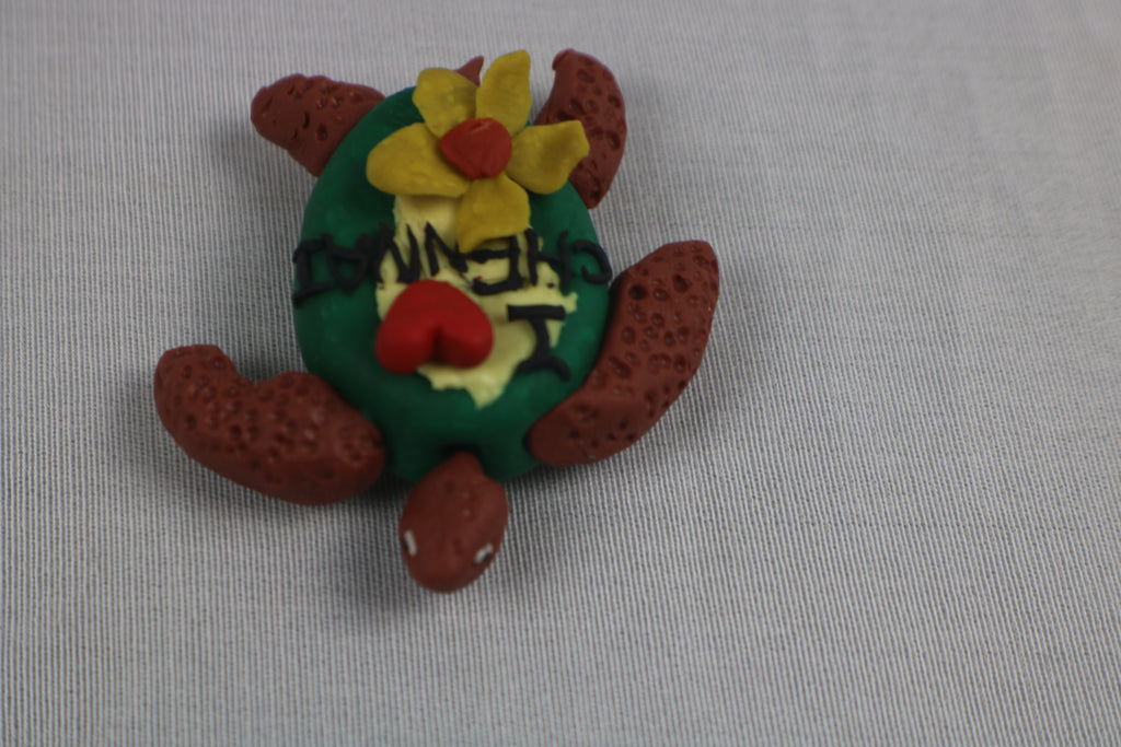 TLFM-008c-Fridge Magnets-water world- turtle