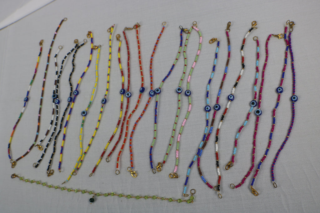 TLANKL-007/Beaded Anklets with Gypsy Charms l Multicolor Anklet for Girls and Women -como 3