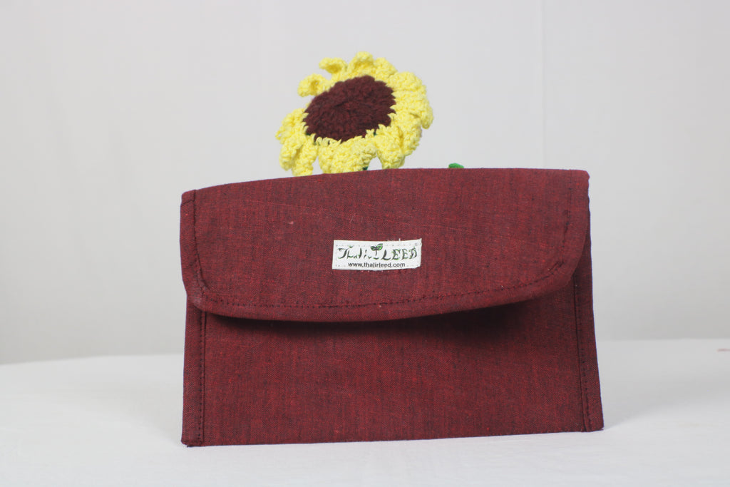 TLCB-0042b/Clutch/Ikkat/Mix design Purse