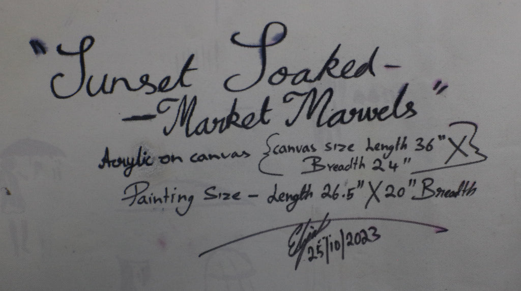 TLELI-005/ACRYLIC ON CANVAS- Sunset soaked-Market Marvels