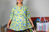 TLFAB-0012a/Gem Neck Kurti-M