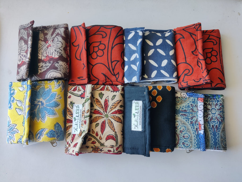 TLCB-009/Wallet/Pouches in cloth material & rexine