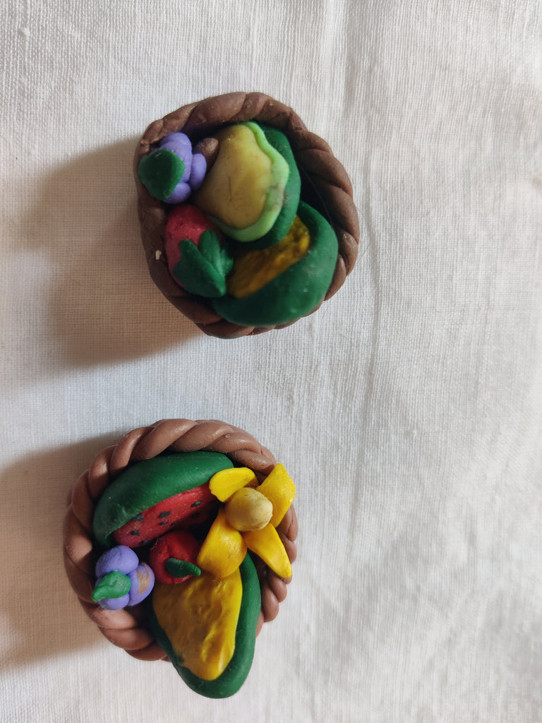 TLFM-004a-Fridge Magnets I Veg/fruit Baskets
