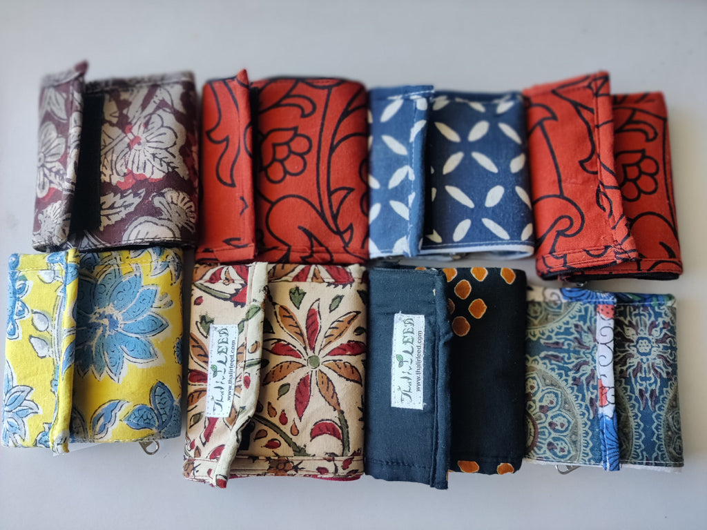 TLCB-009/Wallet/Pouches in cloth material & rexine