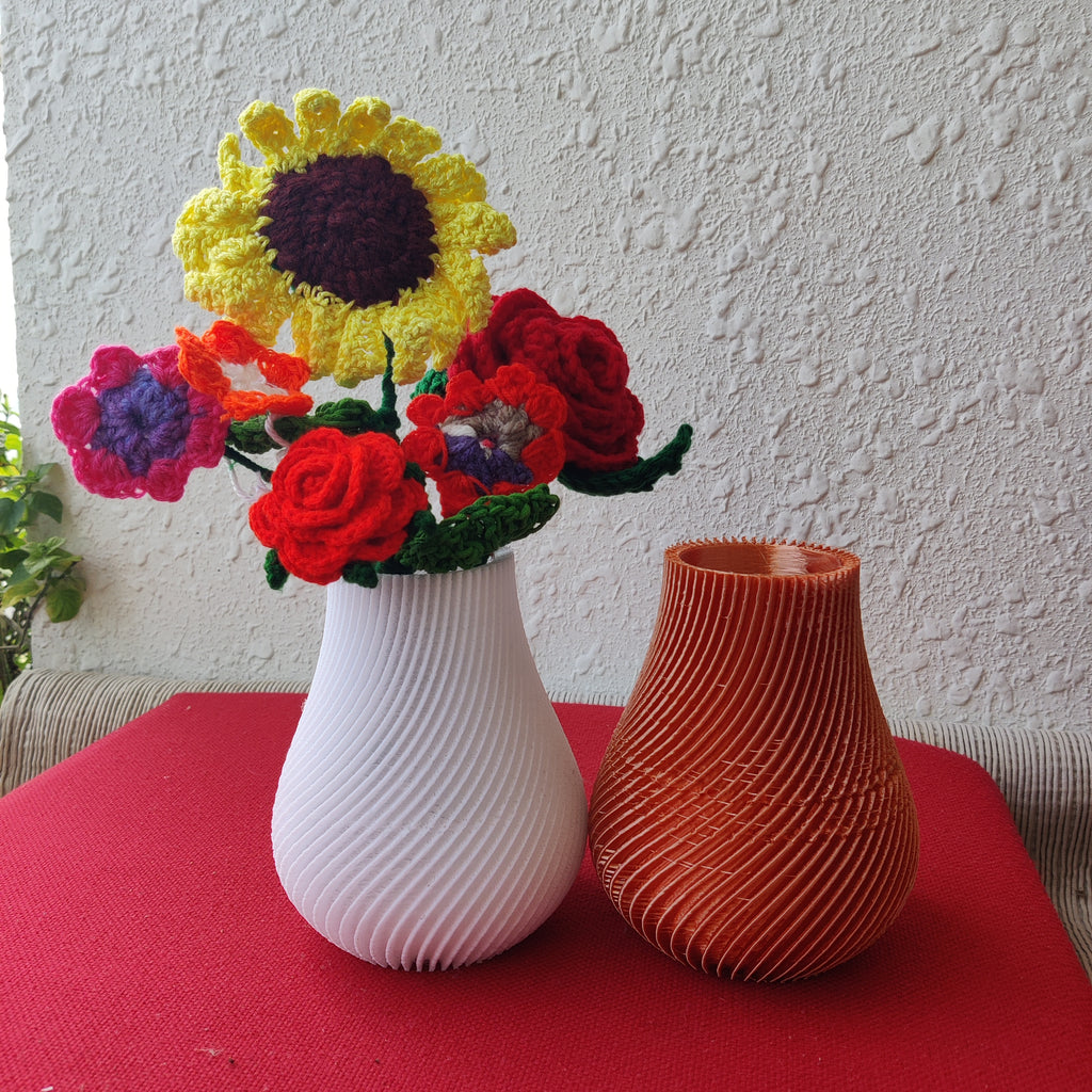 TL3D-003/ Spiral Flower vase, Decor