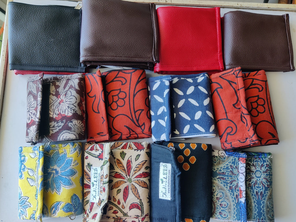 TLCB-009/Wallet/Pouches in cloth material & rexine