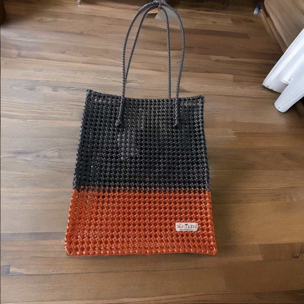 TLBAS-0092/Tau Shoulder bag I Classic Bi-Colour Tote bag