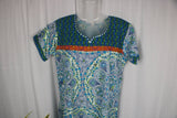 TLFABK-002/Blue Madhubani-Long kurti