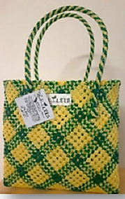 TLBAS-0010/Vangi Cross-Knot Big Check/V Design/S/M-w/without lining - Thalir Leed®