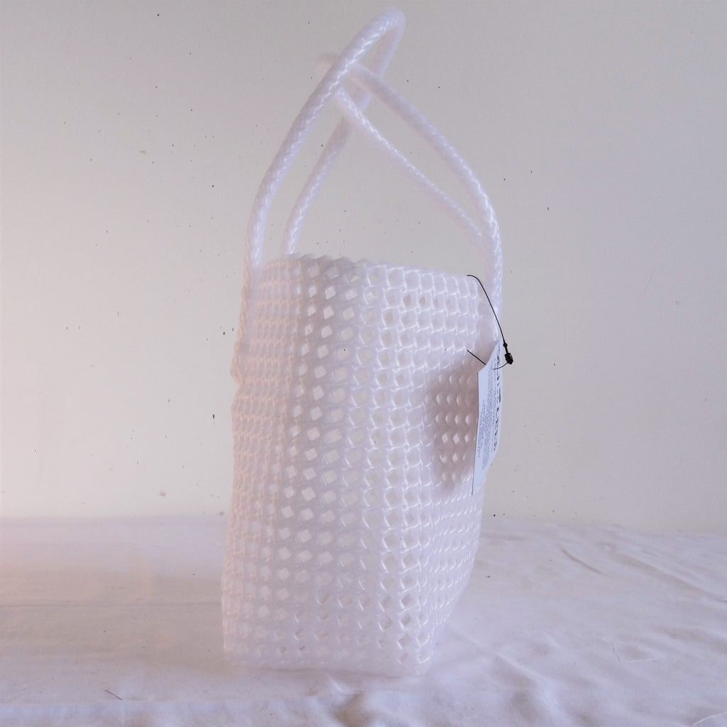 TLBAS-0036/Transparent Basket in White-Pearl - Thalir Leed®