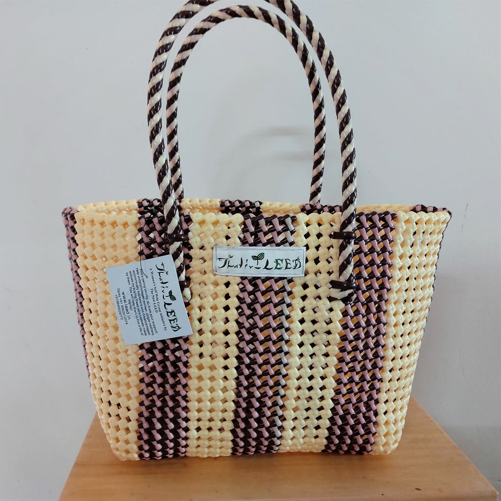 TLBAS-0048/Broad Stripes Basket-S, M, L - Thalir Leed®