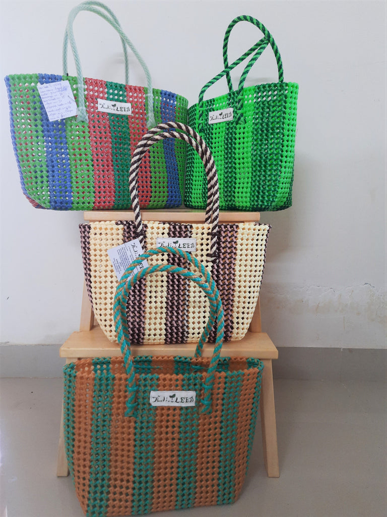 TLBAS-0048/Broad Stripes Basket-S, M, L - Thalir Leed®